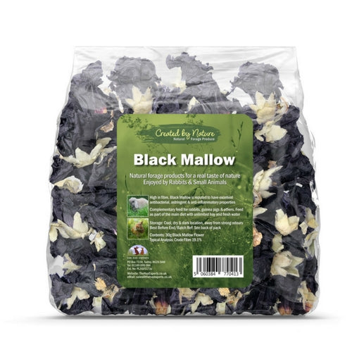 The Hay Experts Black Mallow, Flowers for Rabbits | Barks &amp; Bunnies