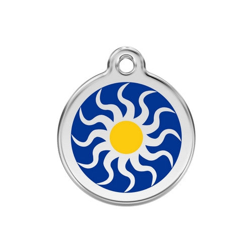 Red Dingo Tribal Sun Dog Tag, Enamel Dog ID Tag UK | Barks &amp; Bunnies