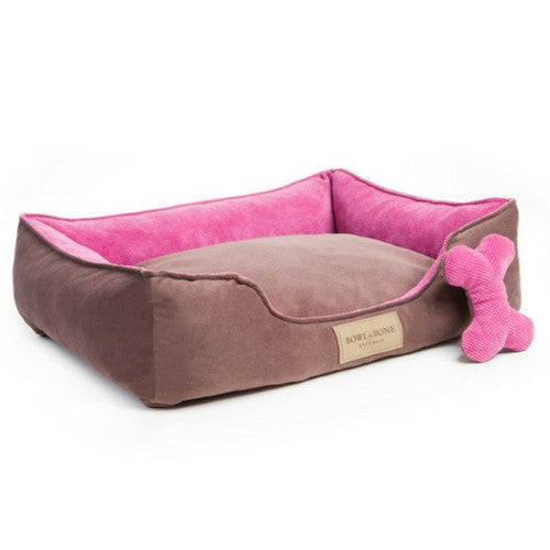 Bowl &amp; Bone Republic Classic Bed Pink, Dog Bed | Barks &amp; Bunnies