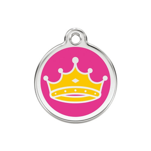 Red Dingo Queen Dog ID Tag, Enamel &amp; Stainless Steel | Barks &amp; Bunnies