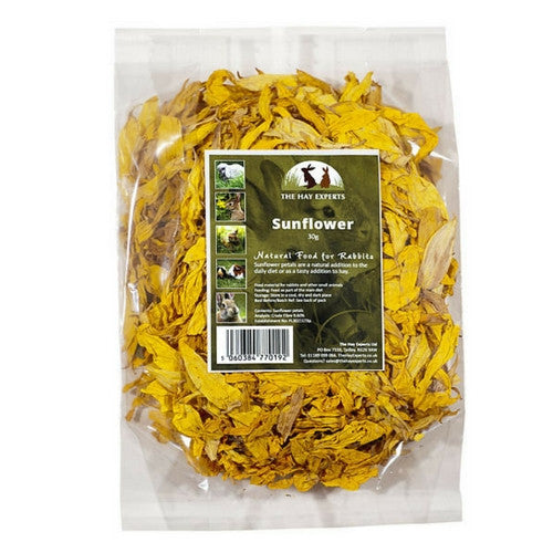 The Hay Experts Sunflower Petals, Treats for Rabbits | Barks &amp; Bunnies