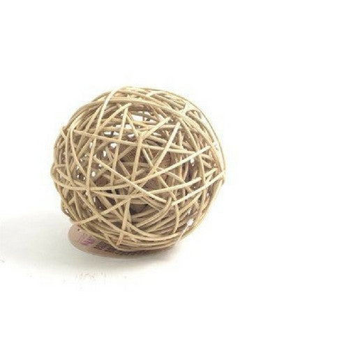 Rosewood Naturals Rattan Wobble Ball, Rabbit Toy | Barks &amp; Bunnies