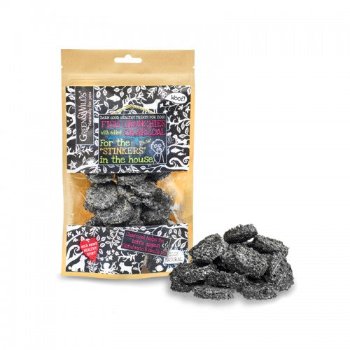 Green &amp; Wilds Fish Crunchies with Charcoal for Dogs | Barks &amp; Bunnies