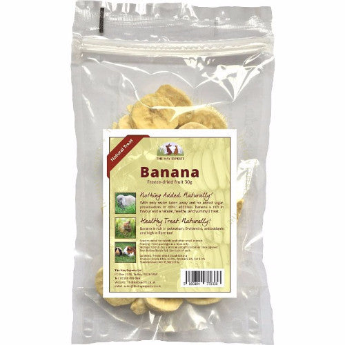 The Hay Experts Freeze Dried Banana for Rabbits | Barks &amp; Bunnies