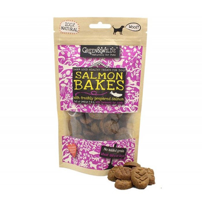 Green &amp; Wilds Salmon Roll Bakes Dog Treats | Barks &amp; Bunnies